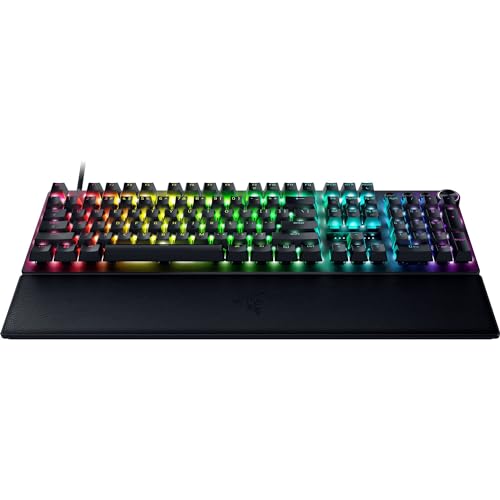 Razer Huntsman V3 Pro - A Teclado óptico analógico para esports (Ajustes rápidos integrados, Dial digital multifunción y botones de control específicos) US-Layout, Negro