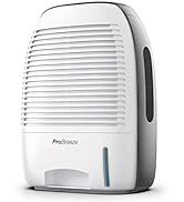 Pro Breeze Premium Electric Dehumidifiers for Bathroom Small, 2200 Cubic Feet (250 sq ft), 52oz C...