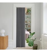 NICETOWN Accordion Blackout Door Curtains for Doorway, Thermal Insulated Privacy Closet Curtains ...