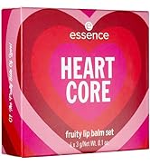 essence | Heart Core Fruity Lip Balm Set | 4 Lip Balms for Soft, Hydrated Lips | Limited Edition ...