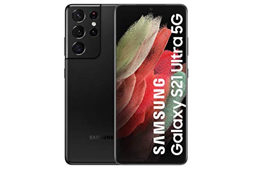 Samsung Galaxy S21 Ultra 5G | Smartphone Android | Pantalla de 6.8" WQHD+ 120Hz Dynamic AMOLED | 12GB RAM y 256GB de Memoria | Cámara Trasera de 108MP | Color Negro [Versión española]