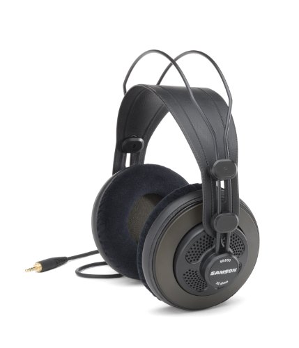 Samson SR850 - Auriculares de diadema cerrados, color negro