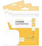 DERMAL Vitamin Toner Pad - Korean Toner Pad for Skin Glow & Vitality Improvement with Vitamin C -...