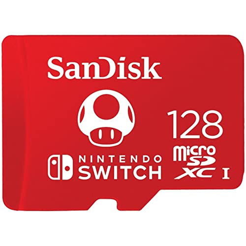 SanDisk 128GB microSDXC UHS-I Tarjeta para Nintendo Switch - Producto con Licencia de Nintendo