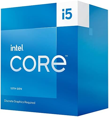 Intel i5-13400F Desktop Processor 10 cores (6 P-cores + 4 E-cores) 20MB Cache, up to 4.6 GHz