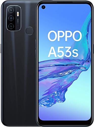 Oppo A53S – Pantalla de 6.5" (Neo-Display de 90Hz, 4GB/128GB, Snapdragon 460, 5000mAh, Carga Rápida 18W, Dual Sim) Negro [Versión ES/PT]