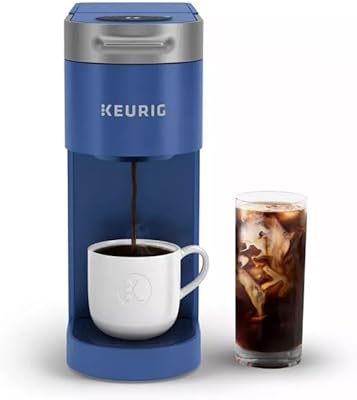 Keurig K-Slim + ICED Single Serve Coffee Maker, Brews 8 to 12oz. Cups, Blue