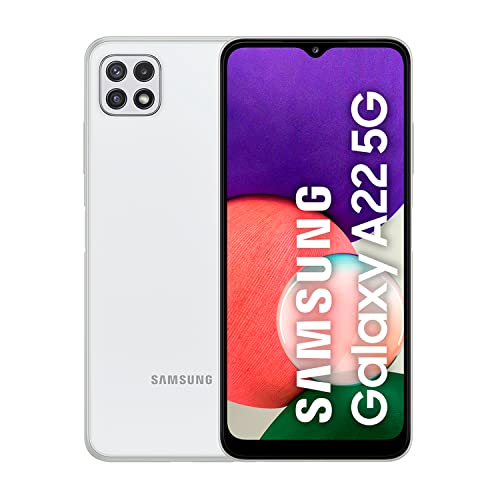 Samsung Galaxy A22 5G – Smartphone libre con 6.6 Pulgadas 64GB y Sistema Operativo Android Blanco Versión ES