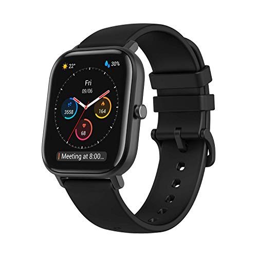 Amazfit GTS Smartwatch Fitness tracker con multitud de perfiles de actividad físcia y con GPS embebido, resistencia al agua 5 ATM (Negro)