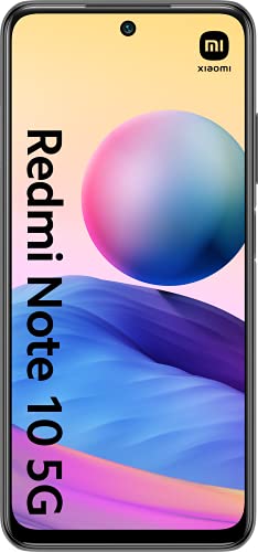 Xiaomi Redmi Note 10 5G (Pantalla 6.5” 90Hz AdaptiveSync DotDisplay, 4GB+64GB, Triple Cámara 48MP, MediaTek Dimensity 700, 5G, 5000mah con carga 22,5W) Gris [Versión Española]