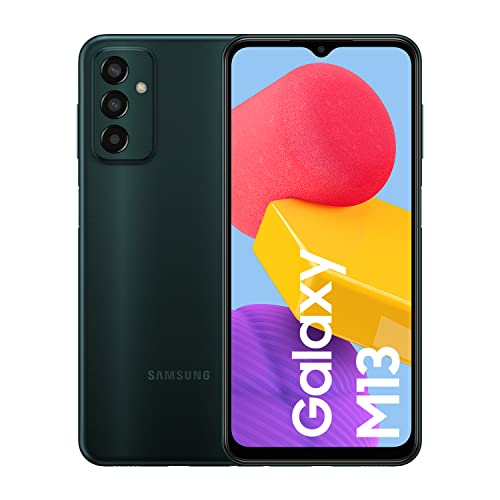 Samsung Galaxy M13 – Teléfono Móvil Libre Android, Smartphone con 4GB de RAM, 64 GB de Almacenamiento, Verde [Versión española]