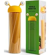 OTOTO Noodle Monster Spaghetti Container Storage for Pantry - BPA-free Glass, Airtight, Food Grad...