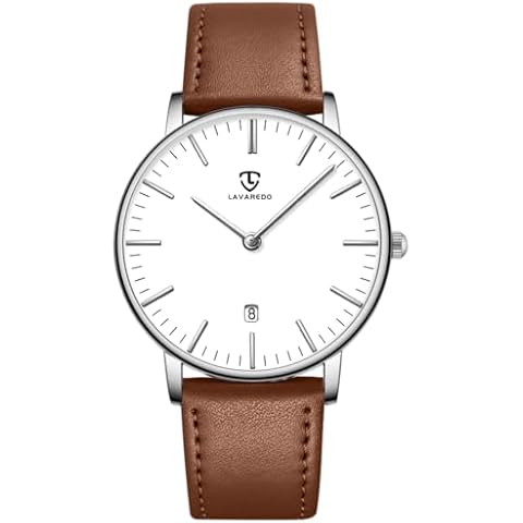 BEN NEVIS Watch, Mens Watch, Minimalist Fashion Simple Wrist Watch Analog Date with Leather Strap