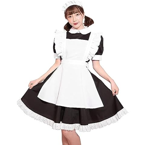 [ブライトララ] ハロウィン コスプレ メイド 仮装 コスチューム メイド服 衣装 ゴスロリ ロリータ ptc17281w-M