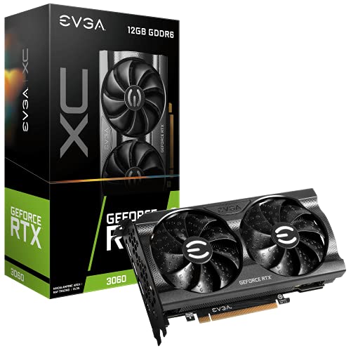 EVGA GeForce RTX 3060 XC GAMING, 12G-P5-3657-KR, 12GB GDDR6, Dual-Ventilador, Backplate de Metal