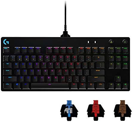 Logicool G ロジクール G PRO X ゲーミングキーボード テンキーレス 有線 GXスイッチ クリッキー 日本語配列 LIGHTSYNC RGB 着脱式ケーブル G-PKB-002 国内正規品 【 ファイナルファンタジーXIV 推奨周辺機器 】