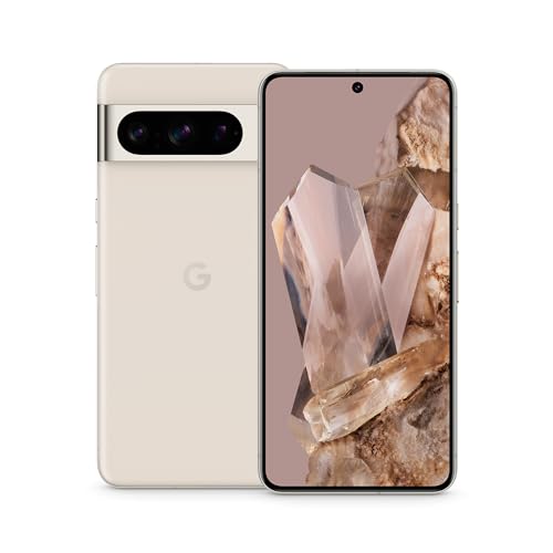 Google Pixel 8 Pro -Smartphone Android libre con lente teleobjetivo, batería con autonomía de 24 horas y pantalla Super Actua - Porcelana, 128GB