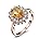 O-Rose Gold Plated-citrine