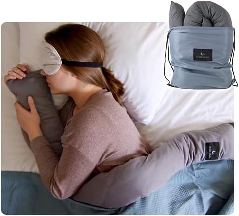 Cuddle Sleep Weighted Pillow - Sensory Pillow - Cuddles You to Sleep - Cool Touch Sleeve - Travel Friendly - 52inches - Weighted Blanket Alternative - Machine Washable & Durable - All Sleep Positions