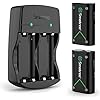 Smatree Battery Pack for Xbox One Controller/Xbox Series X/S, Rechargeable NI-MH Battery and Dual-Channel Charger for Xbox One/Xbox One S/Xbox Series X/Xbox Series S Wireless Controller