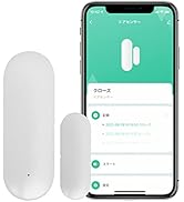 【Amazon Alexa対応】エジソンスマート ドアセンサー (ホワイト) 開閉 電池式 wifi ワイヤレス 防犯 スマホ通知