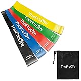 TheFitLife トレーニングチューブ 筋トレチューブ フィットネスチューブ ワークアウト用(5色)