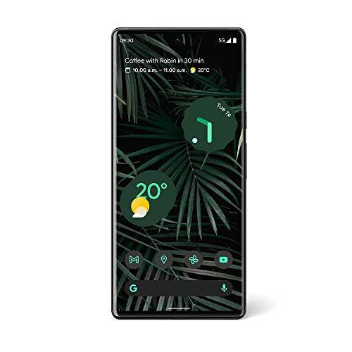 Google Pixel 6 Pro - Teléfono Inteligente Android 5G Desbloqueado con cámara de 50 megapíxeles y Lente Gran Angular 128 GB - Stormy Black