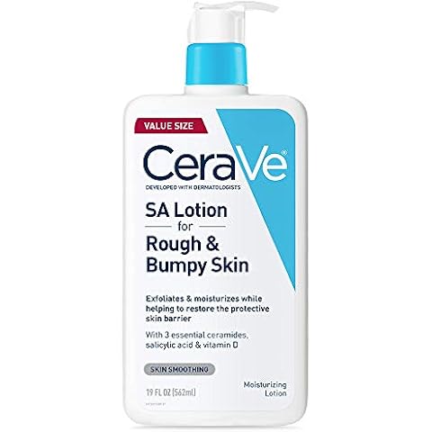 CeraVe SA Lotion for Rough & Bumpy Skin, 19 Fl Oz (Pack of 1) | Vitamin D, Hyaluronic Acid, Lactic Acid, Niacinamide, Salicylic Acid | Rough And Bumpy Skin, Gentle Exfoliating