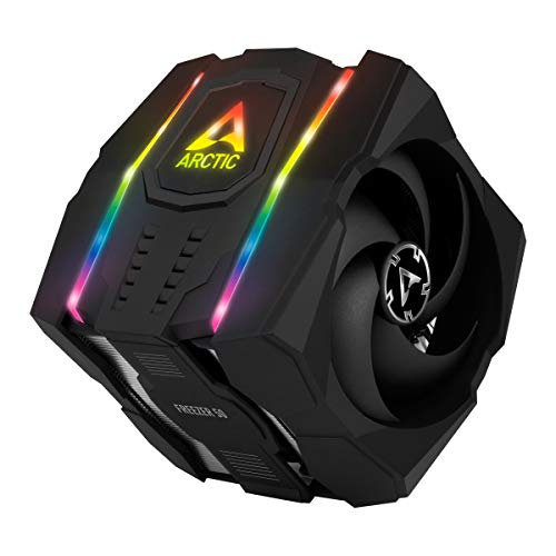 ARCTIC Freezer 50 (A-RGB Control Incl.) - Disipador de CPU, Refrigerador de CPU de Doble Torre Multi-Compatible para AMD e Intel, 2 Ventiladores de Presión Optimizada, 6 Tubos de Calor, MX-4 incluida