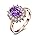 Z-Rose Gold Plated-Created Alexandrite