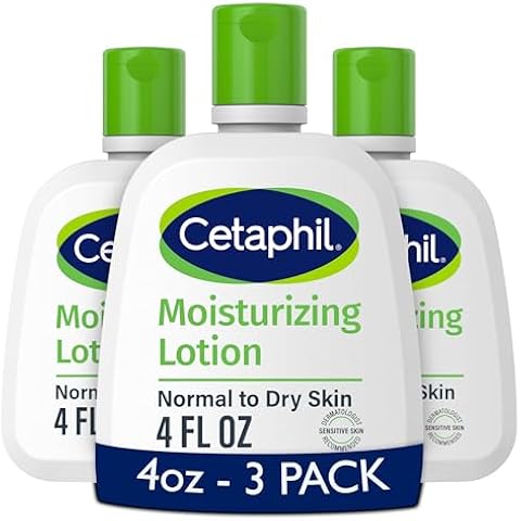 Cetaphil Body Moisturizer, 4 oz (Pack of 3) | All Skin Types, Suitable for Sensitive Skin | Fragrance Free, Hypoallergenic, Non-Comedogenic | Packaging may vary