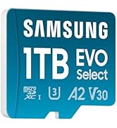 Samsung Memory Card microSDXC, Evo Select MB-ME1T0SA/EU, 1 TB, Read Speed 160 MB/s¹, Fo...