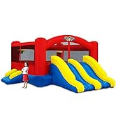 Blast Zone Triple Play - Inflatable Combo Bounce House with Blower - Premium Quality - Holds 7 Ki...