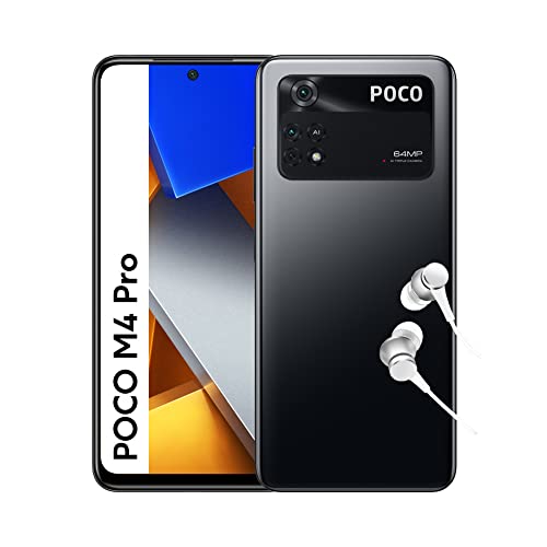 POCO M4 Pro Smartphone 6+128GB, Pantalla de 6.43 pulgadas 90Hz AMOLED DotDisplay, MediaTek Helio G96, Triple Cámara de 64MP, 5000mAh, Power Black, Versión ES