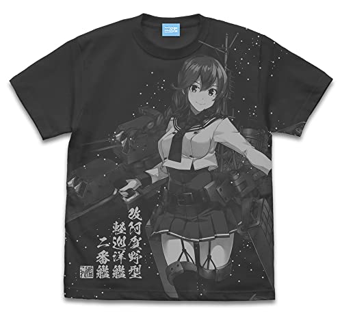 二次元コスパ 艦隊これくしょん -艦これ- 能代改ニ オールプリントTシャツ SUMI Sサイズ 綿製