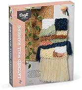 Craft Crush Latched Wall Hanging Craft Kit - DIY Kits for Home Decor - Includes Latch Hook, Braid...