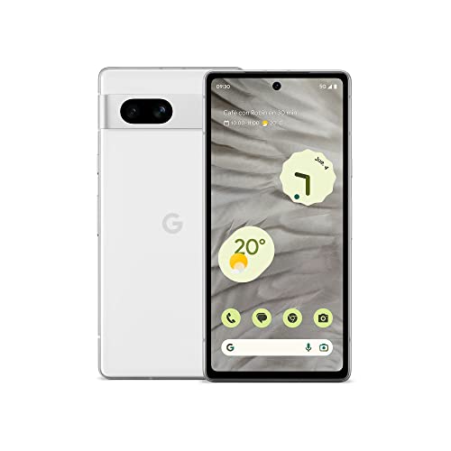 Google Pixel 7a - Smartphone 5G Android Libre con Lente Gran Angular y batería de 24 Horas de duración - Nieve