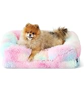 Bedsure Small Orthopedic Dog Bed - Washable Calming Dog Sofa Beds for Small Dogs, Supportive Foam...