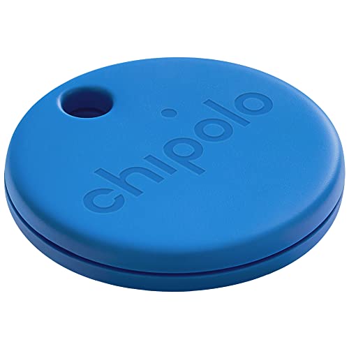 Chipolo One - 1 Pack - Localizador de Llaves, Rastreador Bluetooth para Llaves, Bolso, Buscador de Objetos. Alertas gratuitas de Fuera de Alcance. Compatible con iOS y Android (Azul)