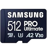 Samsung MicroSDXC Memory Card, PRO Ultimate MB-MY512SA/WW, 512 GB, Read Speed up to 2 GB