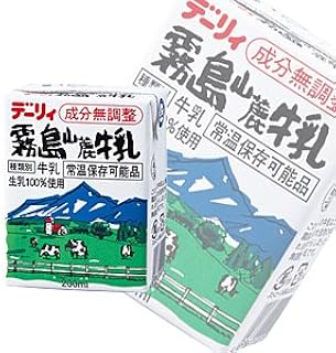 南日本酪農協同 デーリィ 霧島山麓牛乳200ml紙パック×24本入×（2ケース）