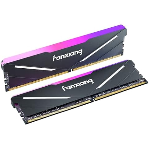 Fanxiang DDR4 3600Mhz 16GBx2枚 デスクトップPC用メモリ（RGB発光型） ヒートシンク付き PC RAM XMP2.0対応 高性能 低消費電力 ゲームやマルチタスクに最適