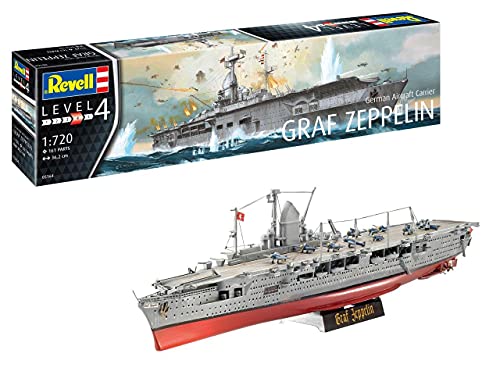 ドイツレベル 1/720 ドイツ軍 航空母艦 グラーフ・ツェッペリン プラモデル 05164