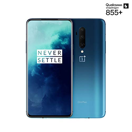 OnePlus 7T Pro Smartphone Haze Blue | 6.67”/16,9 cm Pantalla AMOLED de 90Hz | 8 GB RAM + 256 GB de Almacenamiento | Triple Cámara + Pop-Up Cámara | Warp Charge 30T