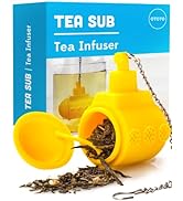OTOTO Tea Sub Tea Steeper- Cute Tea Infuser for Loose Tea- Silicone Tea Infuser- Yellow Submarine...