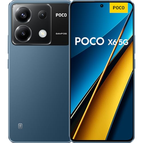 Xiaomi Poco X6 - Smartphone de 12+256GB, Pantalla AMOLED de 6.67” 120Hz 1.5K, Snapdragon 7s Gen 2, Triple cámara de hasta 64MP, 5000mAh, Azul (Versión ES)