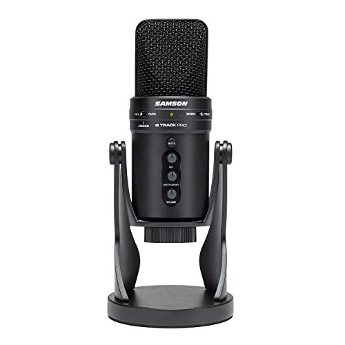 Samson G-Track Pro - Professional USB Microphone with Audio Interface - Black