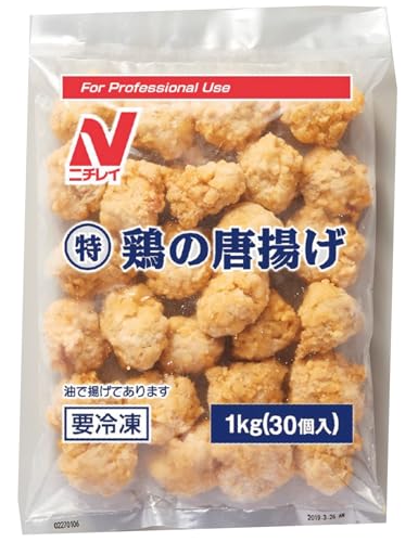 [冷凍]ニチレイ (特)鶏の唐揚げ 1㎏(30個入) ×2袋