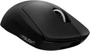 Logicool G PRO X SUPERLIGHT ワイヤレス ゲーミングマウス G-PPD-003WL-BK 軽量 63g未満 LIGHTSPEED HERO 25Kセンサー POWERPLAY 無線 充電 対応 ゲーミング マウス ブラック PC windows 国内正規品