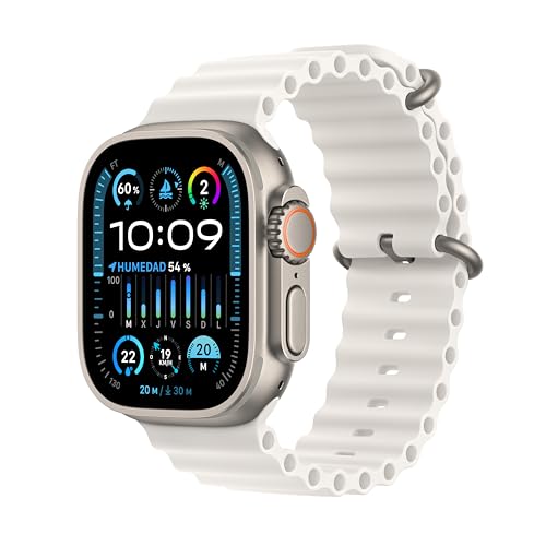 Apple Watch Ultra 2 (GPS + Cellular) - Caja de Titanio de 49 mm - Correa Ocean Blanca